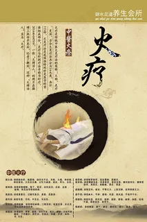 中医养生火疗海报psd素材下载