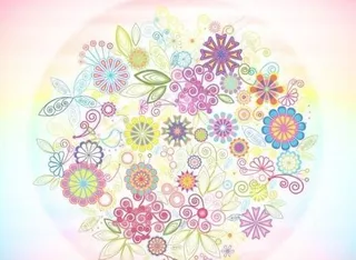 炫彩花纹PSD 下载