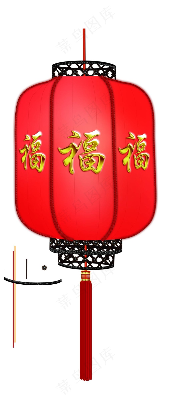 新年喜庆的红灯笼设计PSD分层素材
