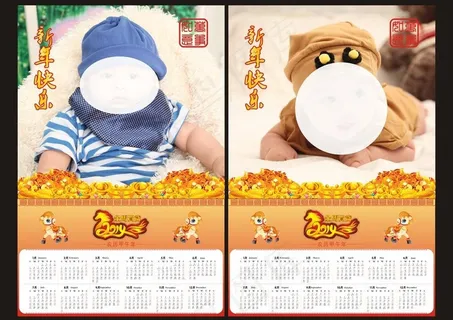 可爱的宝宝挂历图片