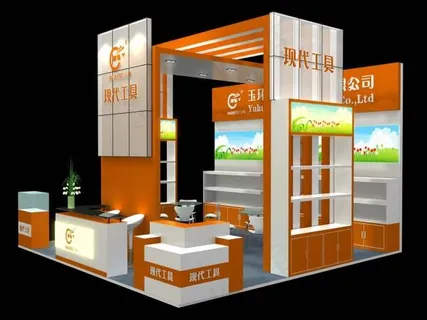 展台模型 36平方 展台模型 36平方