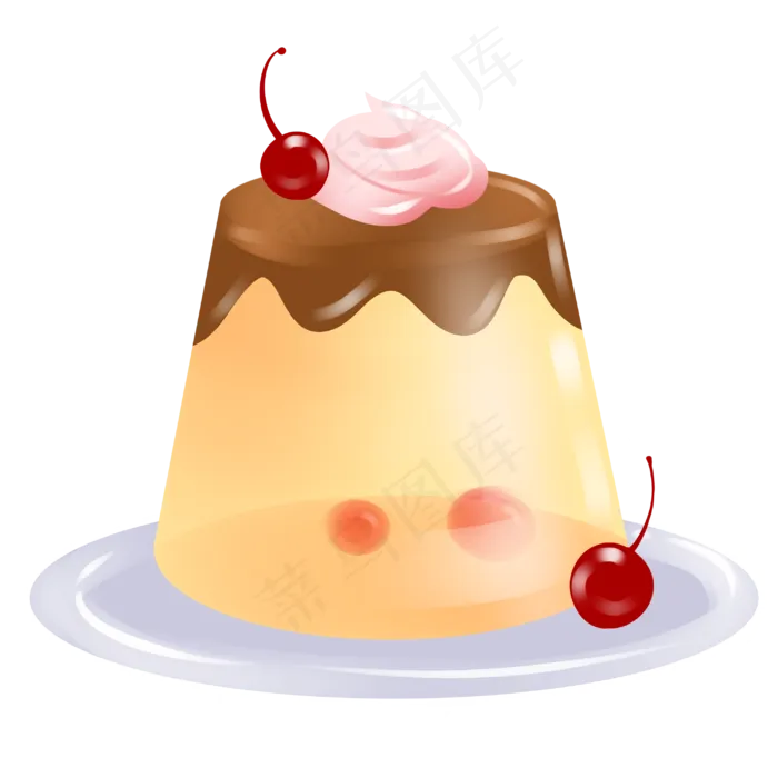 零食奶油鸡蛋布丁