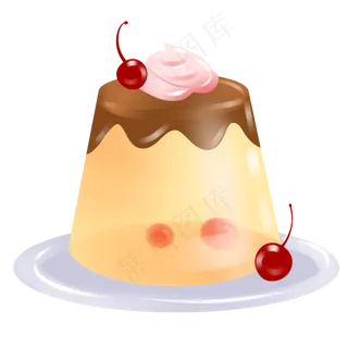 零食奶油鸡蛋布丁