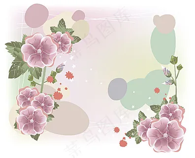 矢量花朵背景
