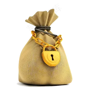 金币钱袋红包金融理财png免扣素材