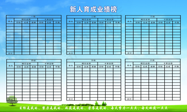 业绩榜(5906X3543(DPI:100))psd模版下载