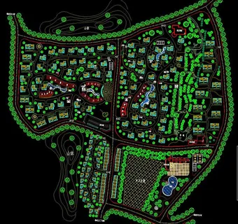 小区规划 某旧村改造规划设计图 小区规划 某旧村改造规划设计图