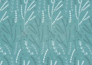 免费绿色春天的花朵矢量模式