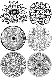 矢量中国传统纹样素材设计免费下载