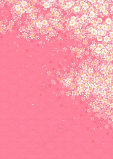 粉橙色高清花卉纹理海报背景服装T恤...