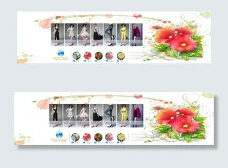 分类导航旺旺分区淘宝女装海报花藤主...