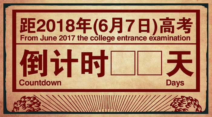 复古80年代红军年代感风格高考倒计...