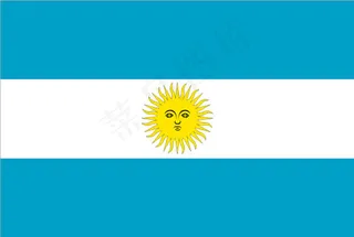 阿根廷国旗模板矢量图 AI