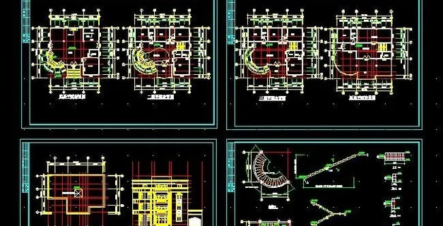 高档四层大型住宅楼建筑设计方案图1...