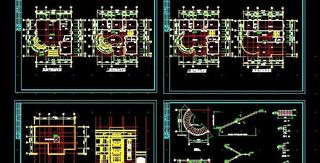 高档四层大型住宅楼建筑设计方案图1...