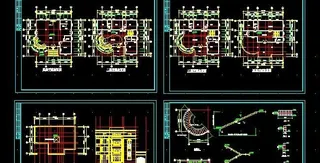 高档四层大型住宅楼建筑设计方案图1...