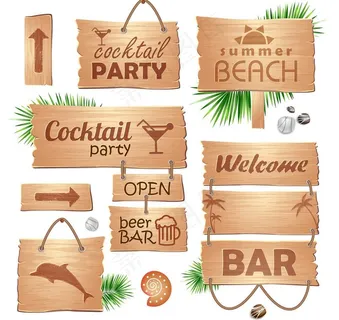 木制广告牌图片