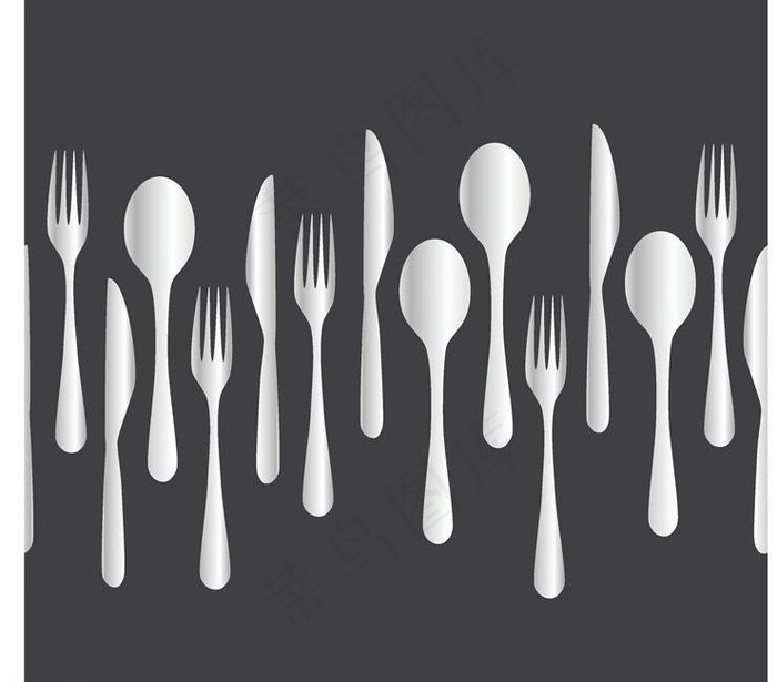 西餐餐具刀叉勺子图片
