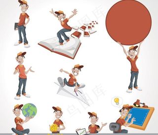 卡通商务人物图片