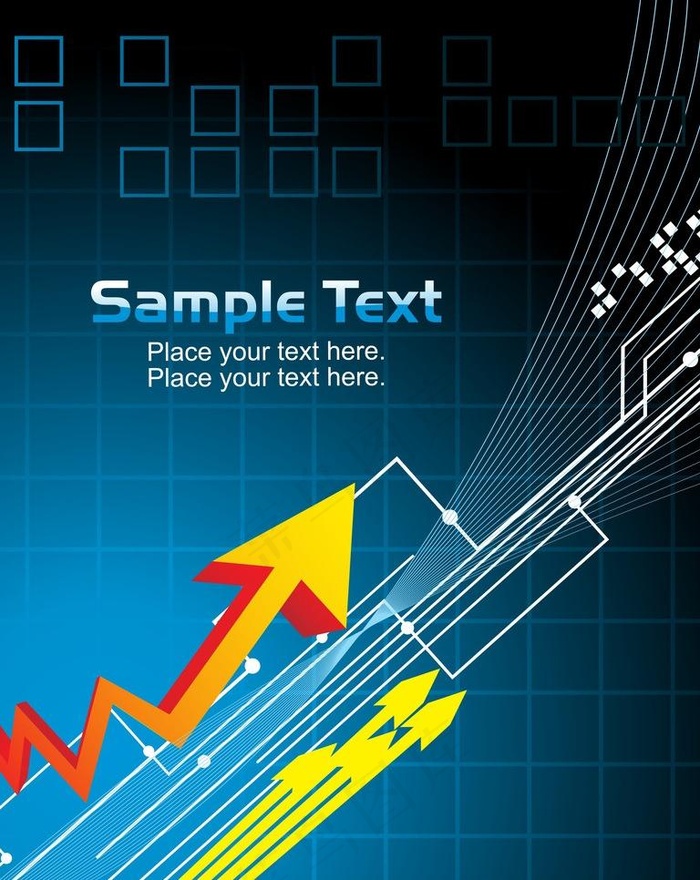 蓝色箭头背景图片