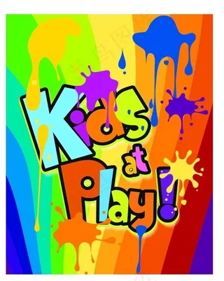 涂鸦泼墨条纹背景