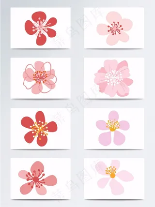 桃花矢量素材