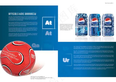 国外可乐饮料画册PSD分层素