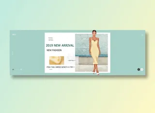 绿色背景+简约+服装+电商+纯色背景