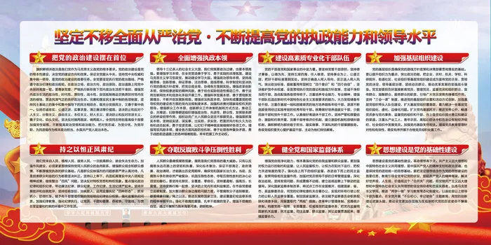 解读党的十九大宣传展板(7087X3543(DPI:150))psd模版下载