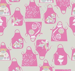 卡通围裙花纹底纹图片
