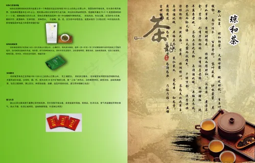 遵义白茶茶叶宣传画册茶叶海报