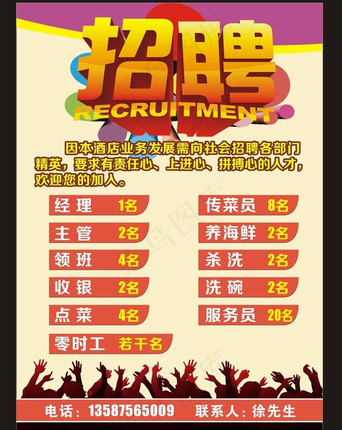 招聘图片cdr矢量模版下载