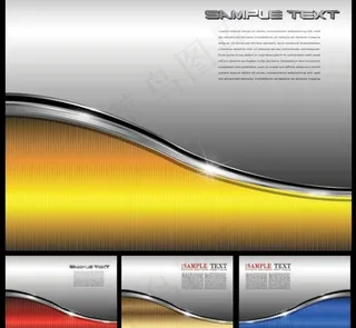 动态华丽名片背景矢量素材