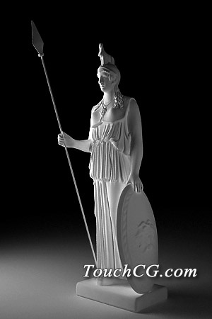 雅典娜 Athena 高模(雕塑)