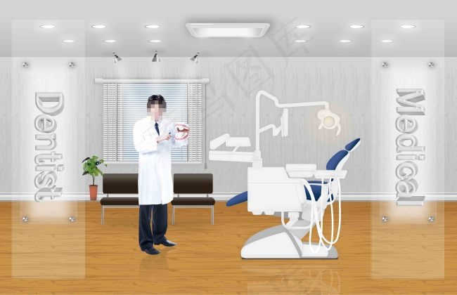 医学研究psd模版下载