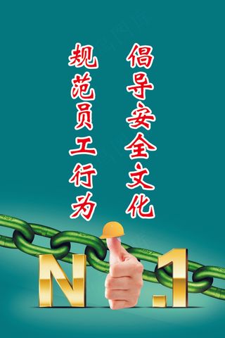 倡导安全文化文化海报