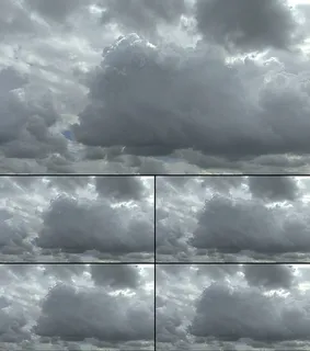 乌云密布白云翻滚视频实拍