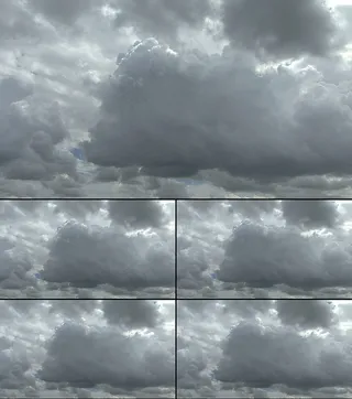 乌云密布白云翻滚视频实拍