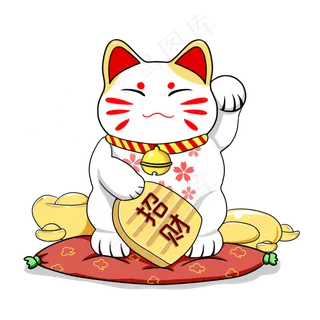 可爱招财猫卡通手绘可爱招财猫卡通手绘