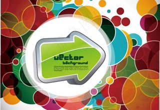 动感箭头圈圈商务科技背景图片