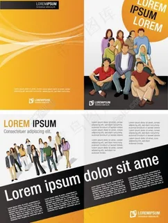 动感线条 商务团队图片