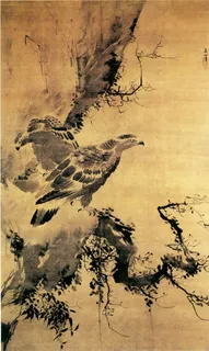 双鹰图 花鸟画 中国古画_0319 双鹰图 花鸟画 中国古画_0319