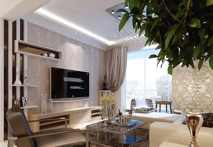 中式客厅装修设计效果图