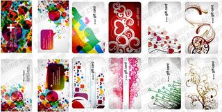 时尚潮流名片设计矢量素材