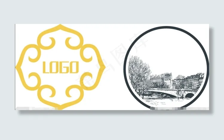 民国复古时代感LOGOai矢量模版下载