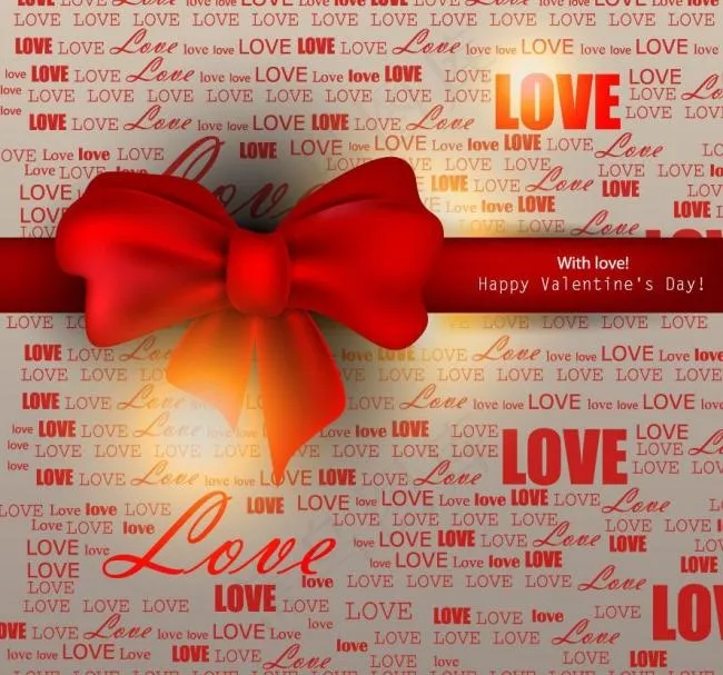 情人节蝴蝶结背景图片eps,ai矢量模版下载