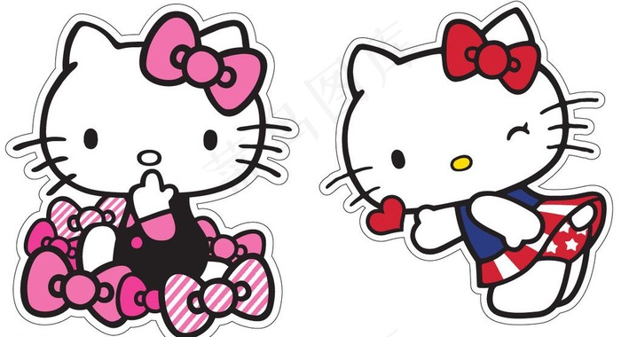 卡通猫2款图片