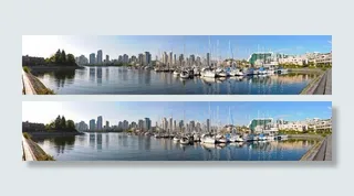 温哥华福溪全景图片