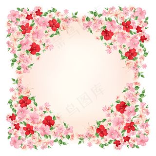 婚礼背景清新玫瑰psd分层