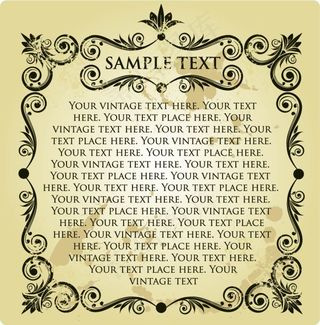 欧式怀旧花边矢量素材